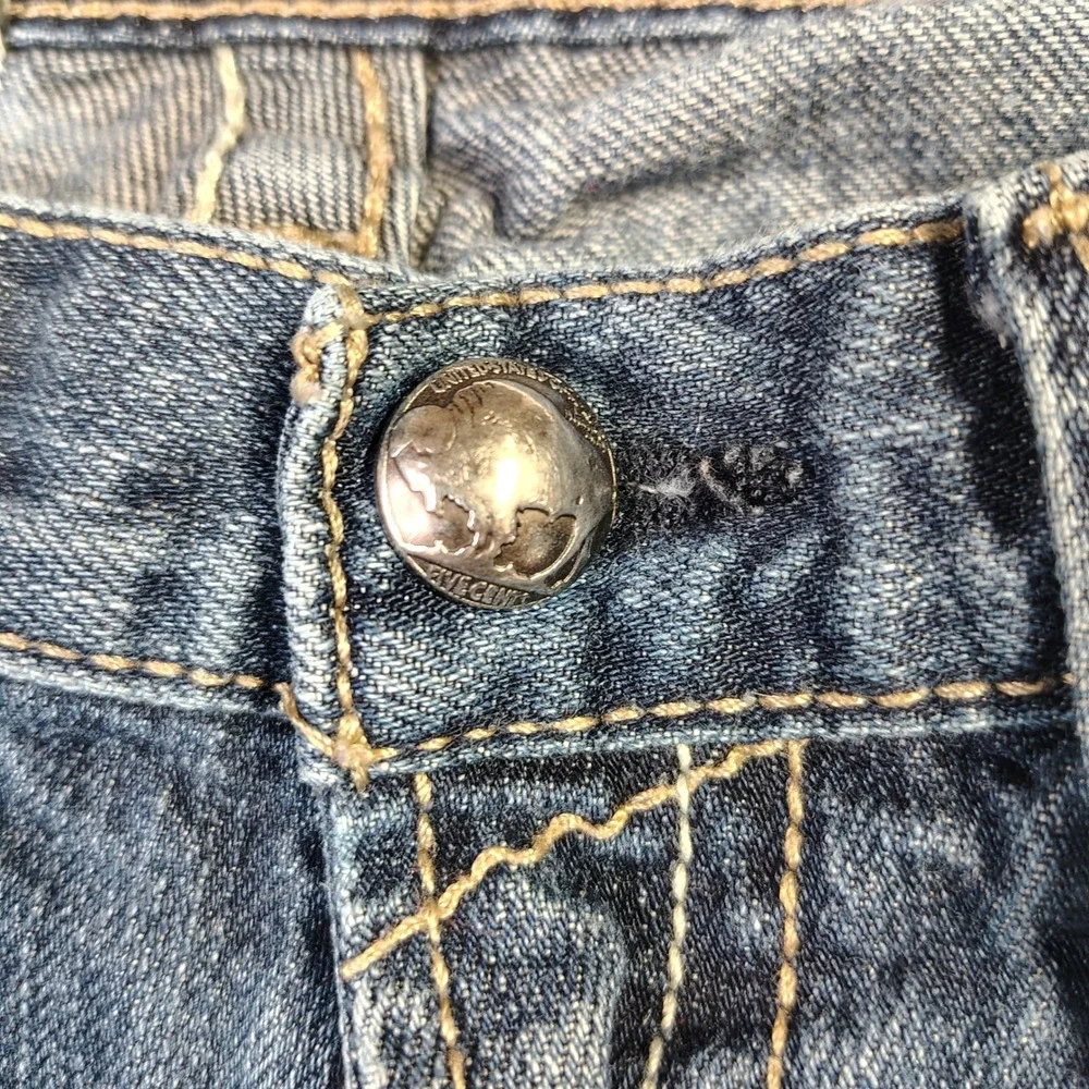 Ariat Jeans Men 30x34 Blue Flare Leg M5 Buffalo Nickel Bootcut Medium Wash Denim - Picture 3 of 13